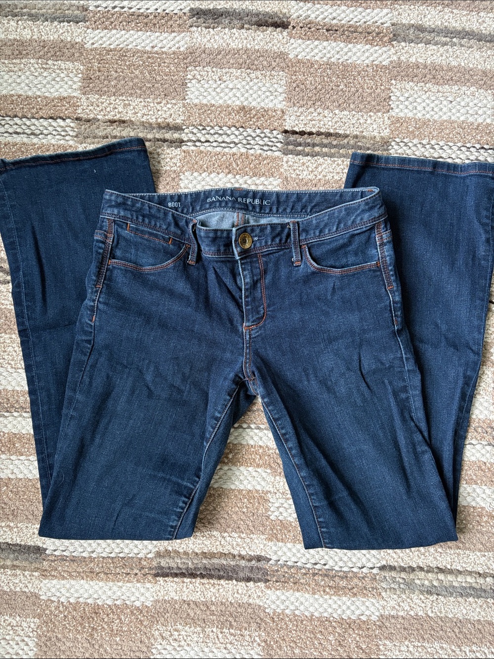 Banana Republic Women's Deep Indigo Boot Cut Jeans